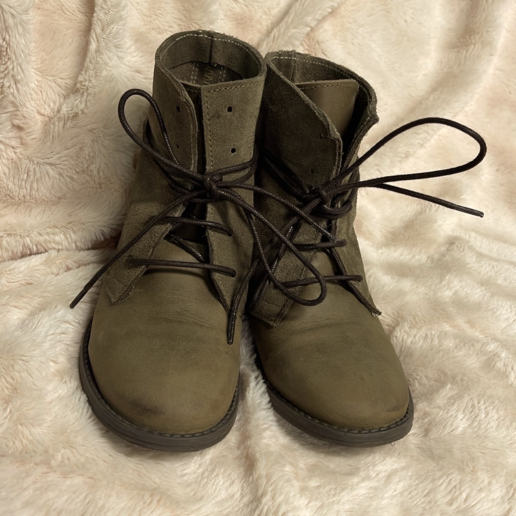 Toddler Boys Lmdi Collection Taupe Suede & Leather Ankle Boots Euro 30 Usa 12m